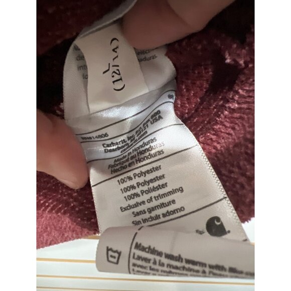 Carhartt Kentwood Burgandy Fleece Full Zip Vest - Picture 5 of 7